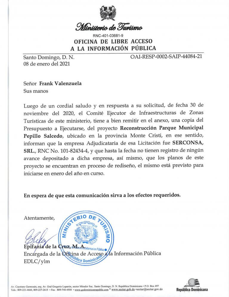 Comunicacion del mes de enro 2021