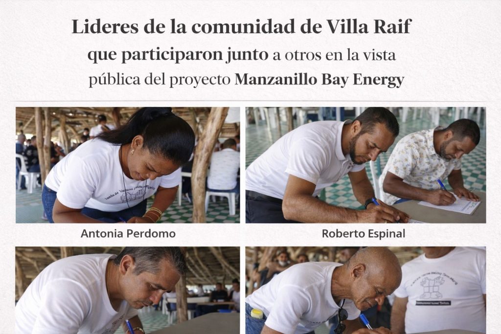 Lideres firman cuando actividad fue realizada